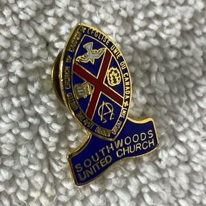 5/$35 Vintage Southwoods United Church Of Canada Enamel Pin